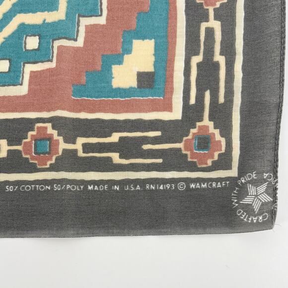 90s southwest print bandana 1990s vintage - Picture 2 of 5